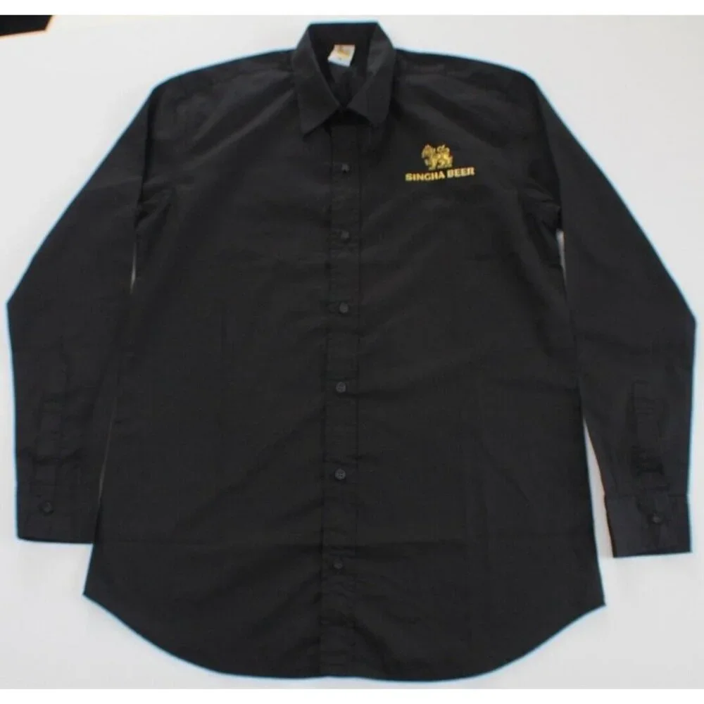 Singha Beer Button Up Shirt Men's Size‎ M